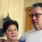 As reported in the LA Times: Liz Sullivan and Jim Steinle, parents of Kathryn Steinle, who was fatally shot Wednesday in San Francisco. A suspect with seven felony convictions who had been deported five times has been arrested in connection with the shooting. (Lea Suzuki / San Francisco Chronicle)