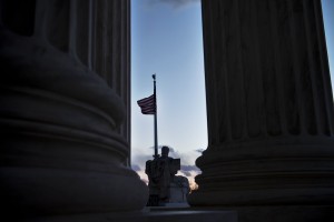 Photo Credit: The U.S. Supreme Court is seen on Saturday in Washington, DC, following the announcement of the death of Supreme Court Justice Antonin Scalia. NPR report, 2/15/16