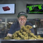 Robert Taft Jr., director of the licensed 420 Central dispensary, with Ocean Grown Jack Herer sativa. “I'm fighting for the patients we have. People want to go to a safe store.” Photo Credit, Orange County Register report, 3/29/16