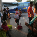 Central American immigrants who had been released from United States Border Patrol detention waited at the Greyhound bus station in McAllen, Tex., in July 2014. Credit John Moore/Getty Images