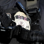 Photo Credit: The badge of a U.S. Immigration and Customs Enforcement’s (ICE) Fugitive Operations team is seen in Santa Ana, California, U.S., May 11, 2017. Lucy Nicholson/File Photo