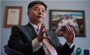 Image of Congressman Ted Lieu as reported in City Watch LA, 4/19/18.
